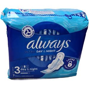 ALWAYS ULTRA NIGHT 7KS dámske nočné hygienické vložky                           
